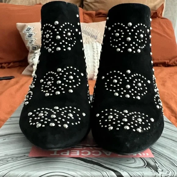 Jeffrey Campbell Suede/Studded Bootie - Picture 1 of 4